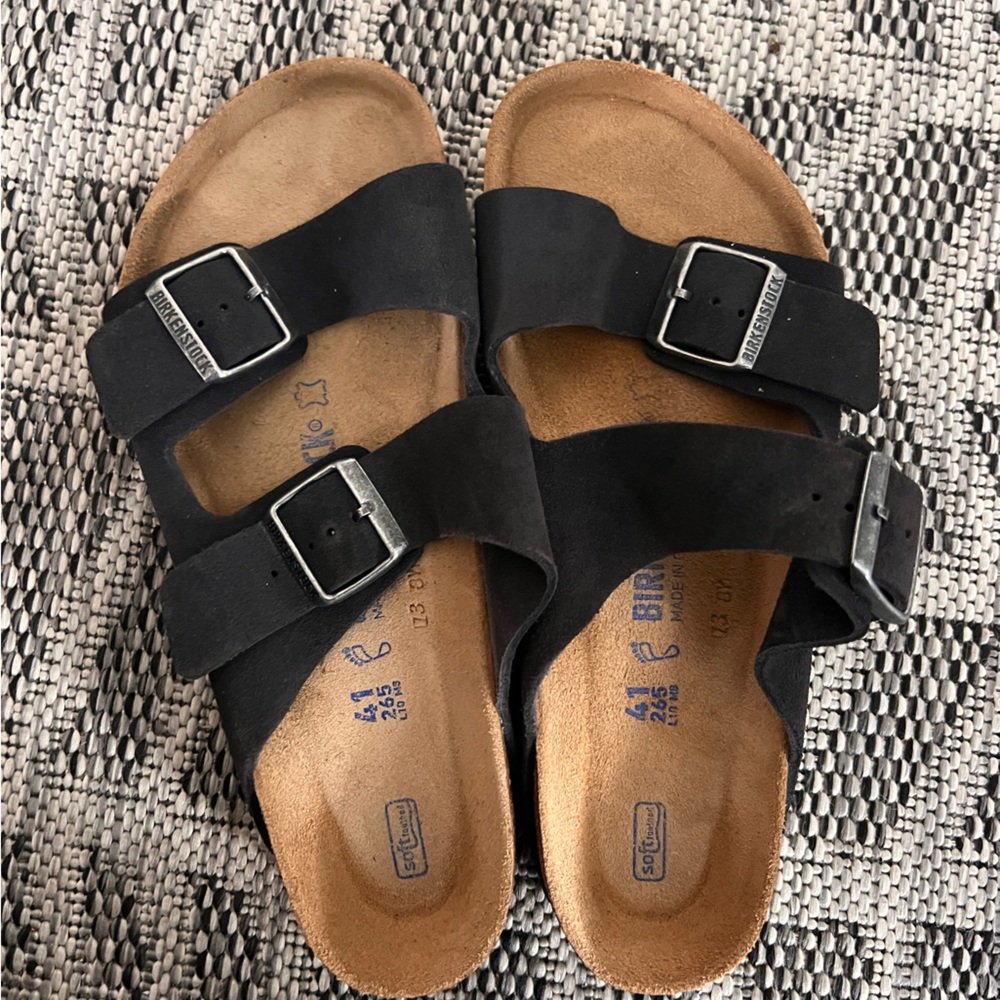 Birkenstock Arizona Soft Footbed Suede Leather Size 41